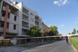 az épület homlokzata