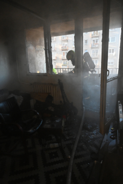 Tűz keletkezett egy XIII. kerületi társasházban