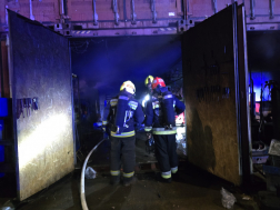 Műhely égett a XXII. kerületben