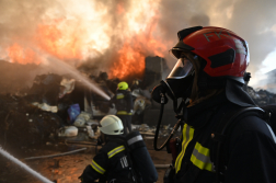 Tűz keletkezett egy hulladékfeldolgozó üzem területén