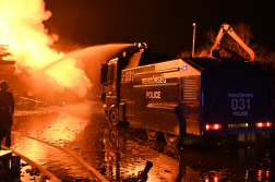 Tűz keletkezett egy hulladékfeldolgozó üzem területén