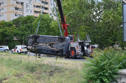 Patakba hajtott egy autó Zuglóban
