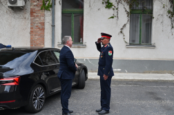 Ünnepség a 135 éves budavári tűzoltó laktanyában