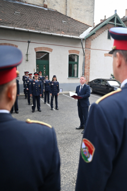 Ünnepség a 135 éves budavári tűzoltó laktanyában
