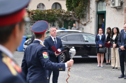 Ünnepség a 135 éves budavári tűzoltó laktanyában