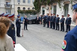 Ünnepség a 135 éves budavári tűzoltó laktanyában