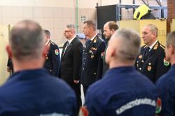 Ünnepség a Belvárosi Katasztrófavédelmi Őrsön