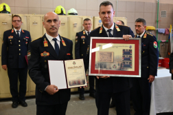 Ünnepség a Belvárosi Katasztrófavédelmi Őrsön