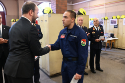 Ünnepség a Belvárosi Katasztrófavédelmi Őrsön