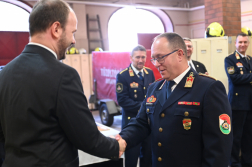 Ünnepség a Belvárosi Katasztrófavédelmi Őrsön