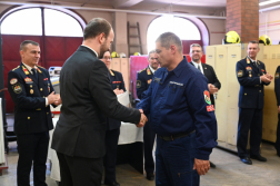 Ünnepség a Belvárosi Katasztrófavédelmi Őrsön