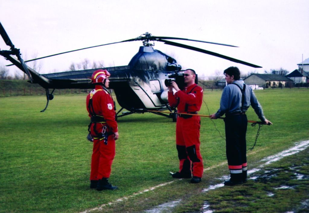 Helikopteres bemutató