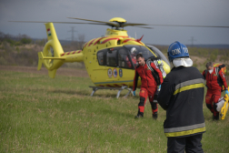 mentőhelikopter megérkezett